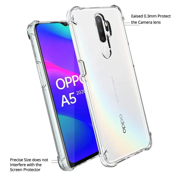 Oppo%20A5%202020%20Soft%20Shockproof%20Jelly%20Back%20Cover%20Transparent,%20Full%20Protection,%20Anti-Slip,%20Ultra-Thin%20Design%20-%20Image%204