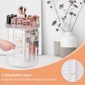 360° Rotating Makeup Organizer Stand - Cosmetic Holder Acrylic. 