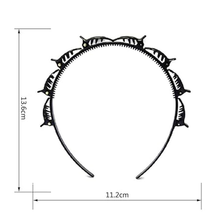 1%20Pcs%20Black%20Braider%20Hair%20Style%20Twister%20Hair%20Band%20New%20style%20Non%20Slip%20Hairband%20Hair%20Pin%20Clip%20Hair%20Styling%20New%20Fashion%20Hair%20Bands%20hair%20band%20with%20catcher%20hairband%20Double%20Bangs%20for%20women%20and%20girls%20-%20Image%206