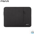 MOSISO Laptop Sleeve Bag 13.3" - 14" - 15.6" Inches Compatible with MacBook Air 13 14 15 inch M2 A2941 2023/Pro 15 A1990 A1707, 15 Surface Laptop 5/4/3,Dell XPS 15,HP Stream 14 inch, Unisex Polyester Vertical Case with Pocket, Black. 