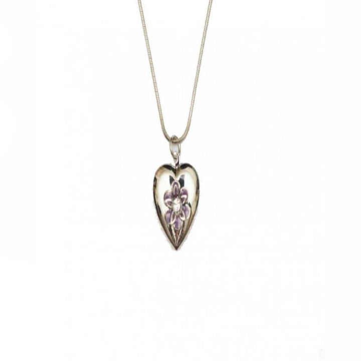 Valentine's Day Silver Pendant Heart Shape for Women