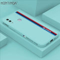 Hontinga for Honor 10 Lite Case Fashion Racing Side Pattern Back Cover Soft Square Edge Liquid Silicone Phone Cases. 