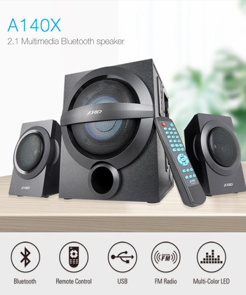 Home Theater System Multimedia Bluetooth Speakers (Black) F&D A140x