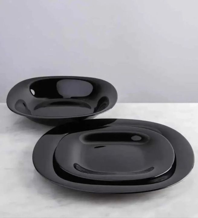 Elegant%20Black%20Marble%20Dinner%20Plates%20Set,%206x8"/6x9"/6x11"%20-%20Premium%20Design,18-Piece%20High-Quality%20Marble%20Tableware%20-%20Image%204