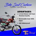 Bike Seat Cushion and Motorcycle Seat Cover | Red Black Waterproof Universal Relaxer Seat Cushion for bike | Anti Back Pain Bike Seat Cover Soft Cushion for all Bikes. 