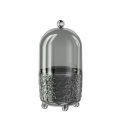 Makeup Brush Holder with Lid 360 Rotating Clear Dustproof Make Up Brushes Container -D Easy to Use. 