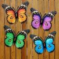 Metal Butterfly Wall Decor 7 Colors Butterflies Sculpture Iron Indoor Outdoor Hanging Wall Art for Garden Yard Fence Home Gift. 