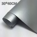 30cmx40cm Matte Silver Vinyl Wrap Sheet Car stickers and Decals Motorcycle Car Styling Accessories Automobiles, Laptop Stickers, Mobile Stickers.. 