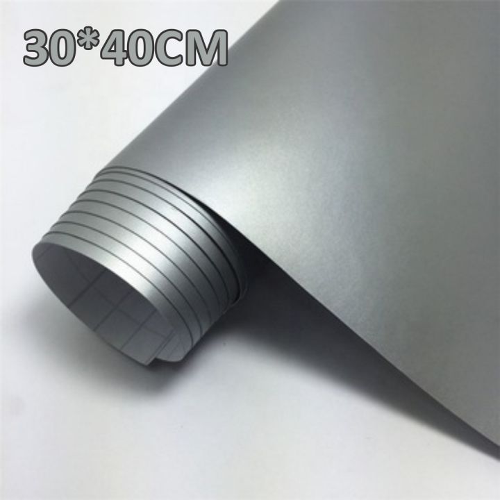 30cmx40cm Matte Silver Vinyl Wrap Sheet Car stickers and Decals Motorcycle Car Styling Accessories Automobiles, Laptop Stickers, Mobile Stickers.