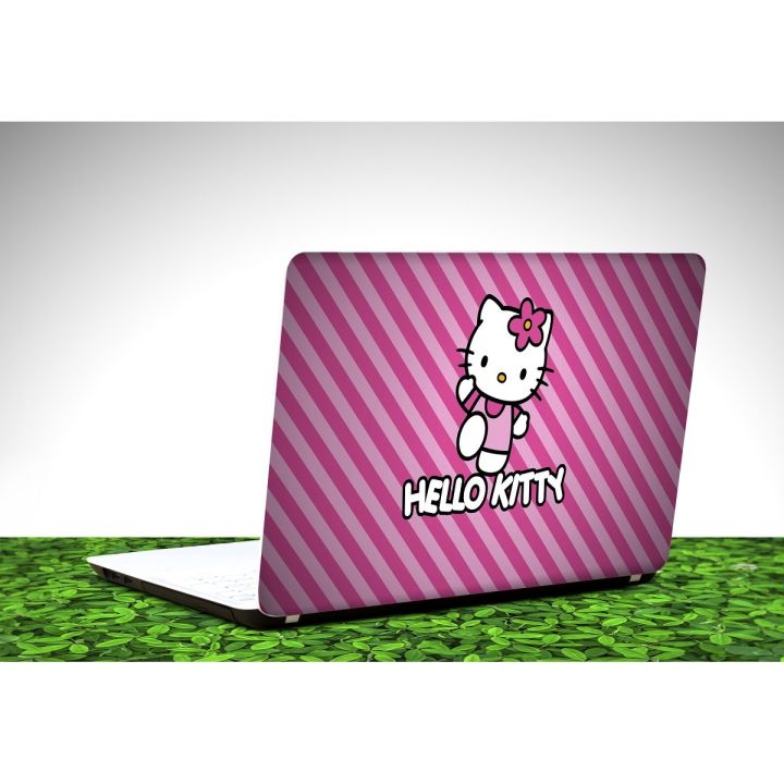 Anime Hello Kitty Laptop Skin Vinyl Sticker Decal, 12 13 13.3 14 15 15.4 15.6 inch Laptop Skin Sticker Cover Art Decal Protector Fits All Laptops