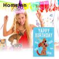 Endless Barking Birthday Card Hilarious Dog Lover's Birthday Card Endless Barking Prank Surprise Funny Greeting for Mom Southeast Asian Buyers Funny Dog Prank Card. 