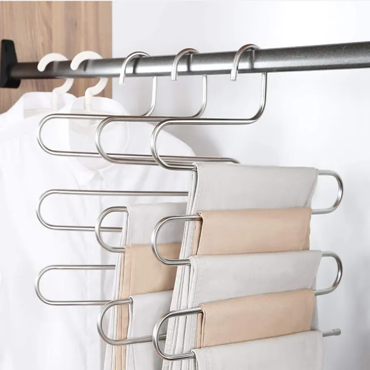 Multi%20Functional%20Organizer%20Trouser%20Pants%20Rack%20Shelves%205%20in1%20Stainless%20Steel%20Wardrobe%20Magic%20Hanger%20Clothes%20Shelf%20Tie%20Scarf%20Cloth%20Hang%20Bars%20Closet%20Cupboard%20-%20Image%204