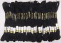 24 x Black Anchor Cotton Skeins Embroidery Strong Floss Thread Each 8 M. 
