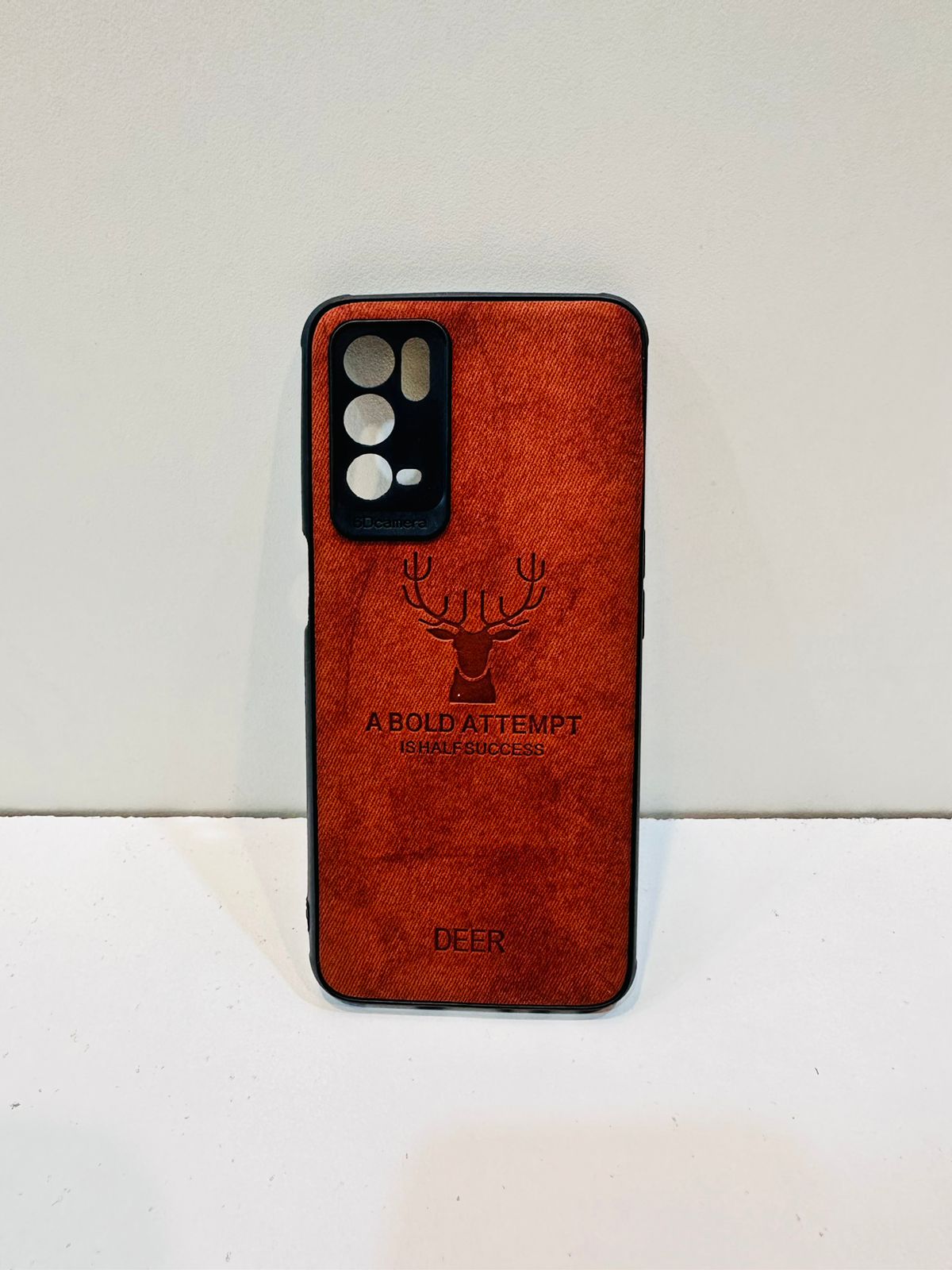 Lahore Mobile Case For Oppo A16 Hybrid Soft TPU Deer Pattern Leather Shockproof Case Cover - Oppo A16 Back Cover 5