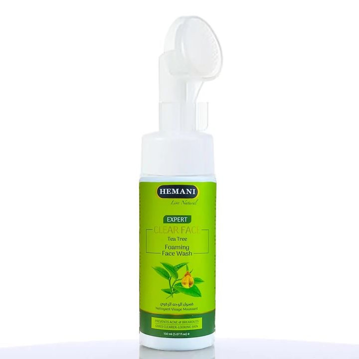 𝗛𝗘𝗠𝗔𝗡𝗜 𝗟𝗜𝗩𝗘 𝗡𝗔𝗧𝗨𝗥𝗔𝗟 - CLEAR FACE TEA TREE FOAMING FACE WASH 150ML