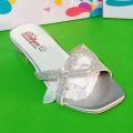 Fancy flat sandals black and golden for girls stylish sandals for women. 
