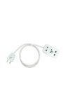 Mini Portable Extension Lead 10A 3Way Socket Electric Board With 40/76 Copper Wire. 