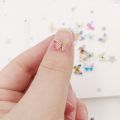 3D Colorful Glitter Mini Wheel Butterfly Nail Art AB Miniature Pattern Applique DIY Manicure Rhinestone Scrapbook Decor Craft. 