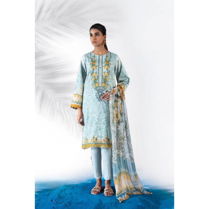 Sapphire 3 Piece Unstitched Suit for Women