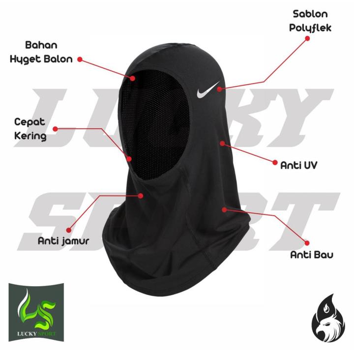 Hijab sport Hijab sport n1ke muslim Veil White And Black volly fitness zumba gym