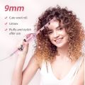 Pencil Curling Iron 9mm Ionic Tourmaline Ceramic , Professional Hair Curling Rod, Saloon Hair Curler. 