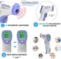 ADVANCED™ Infrared Forehead Thermometer, Non-Contact Forehead Thermometer for Adults, Kids, Baby, Accurate Instant Readings No Touch Touchless Infrared Thermometer with 3 in 1 Digital LCD Display and Instant Readings Touchless  for Face, Ear, Body. 
