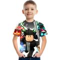 ROBLOX （3-13 Years Old） Kids Fashion T-Shirt Boys Daily Short Sleeve Shirts Baby Casual Tops Games Adventure Summer Clothes. 