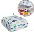 2 Pieces Foldable Insulated Food Cover Tent With Aluminum Foil Food Insulation Thermal Pop-Up Collapsible Cover Dish Keeping Pizza Ice cream Cold Kitchen Table Accessories Dining Table Folding Food Lid Cover for Keeping Food Hot (1 Small and 1 Large). 