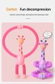 Telescopic Giraffe Suction Cup Toy, Cute Giraffe Stretch Tube Stress Relief Sensory Toy  in Four Different Colors Suction Cup Giraffe Pop Tube Sensor Fidget Toy For Kids, Deformable  Sensory Suction Cup Plastic Toy, Suction Robot Toy Funny Toy. 