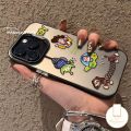 MissConnie Fashion Sticker Cute Alien Buzz Lightyear Phone Case Compatible for IPhone 11 14 12 15 13 Pro Max XR X XS Max 14 15 Plus Cartoon Toy Story Luxury Plating Metal Shockproof Soft Cover. 