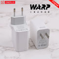 Original Warp Charger for OnePlus Mobiles With Super Fast Charging Cable USB to Type-C | 100% Original 30W Power Adapter + Cable Warp Charger 30W OnePlus 7 OnePlus 7Pro OnePlus 7T OnePlus 7TPro OnePlus. 