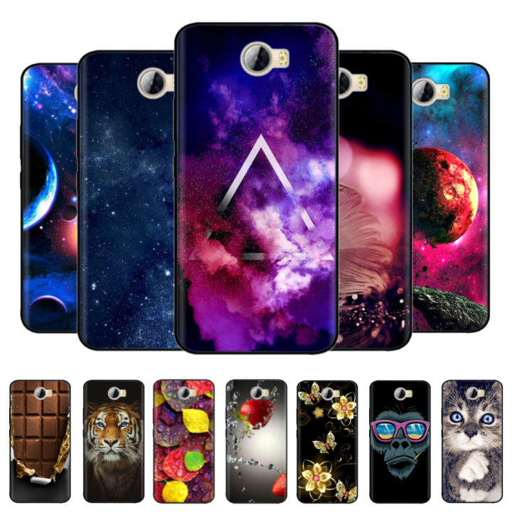 For Honor 5A LYO-L21 CUN-U29 Case For Huawei Honor 5A Silicone Back Cover for Huawei Y5 II Y5II Cartoon TPU Phone Case Flower