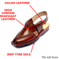 Norozi Kheri AKA Nawabi Kheri - Hand Crafted Mustard Shine Quetta Norozi Chappal With Double Sole - Hand Made Footwear Pure Leather - Norozi kheri for men - The Adi Store. 