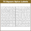 Jar Labels Urdu & English (35 & 70) - Customizable - 1.5 inch - Easily Peelable and Applicable Jar Stickers by Prime Impressions. 
