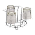 Decorative Stainless Steel Glass Holder for Kitchen Dining Table (6 Glass Stand). 