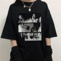Japanese Anime Attack Giant Women's T-shirt LeviAckerman Eye Summer Harajuku Loose Gothic Short Sleeve T-shirt. 