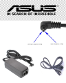 40W LAPTOP Charger For Eee Pc 1001P 1001Px 1005 1005Ha 1005Hab 1005Pe 1008P 1015P With Power Cord. 