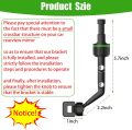 360° Rearview Mirror Phone Holder, Universal Car Phone Holder, for Car Rearview Mirror Cylindrical Mount, Phone and GPS Holder, Suitable for All 4-6.1 Inch Mobile Phones. 