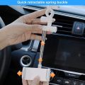 Rear View Mirror Car Phone Bracket 360 Degree Rotation can be Stretched and Hide Mobile Phone Holder snap-on Multi-Function for 4.0-6.1 inch Mobile Phones Model Universal. 