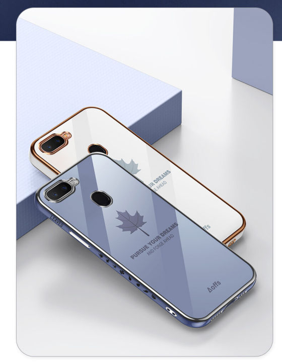 For%20OPPO%20A7%20Cover%20+%20Wrist%20Strap%20Fashion%20Shiny%20Maple%20leaf%20Plating%20Square%20Bumper%20Phone%20Case%20Soft%20TPU%20Silicone%20Shockproof%20Protective%20Back%20Cover%20-%20Image%207