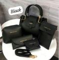 5 Pcs HandBag Set For Girls Good Quality Small Pouches Light Weight Material: Soft Leather Long Strap 8 Colors   Must Watch Real Video   Bulk Quality Available  Most Tr. 