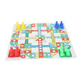 Flying Chess Set, 3 in 1 Educational Flying Chess Game Foldable Chessboard Plastic Portable with Dice for Party for Leisure. 