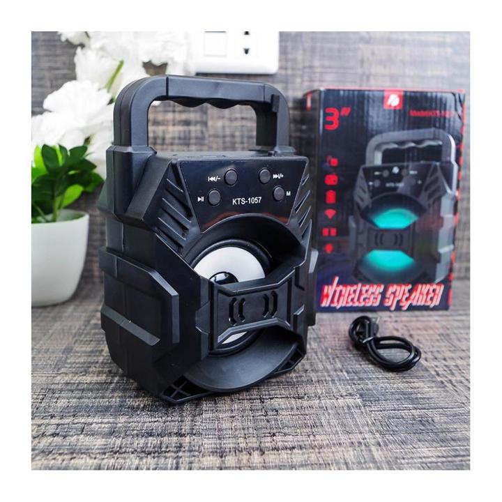 Portable Bluetooth & Rechargeable Speaker with Light + SD Card + FM ...