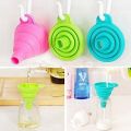 Pack of 2 Folding Universal Silicone Car Funnel: Foldable and Portable for Oil and Fluid Changes. 