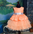 Fancy silk frock for baby girls in multicolor- 1 yr to 7 yr - Original design of Nisa Fashion. 