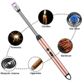 Electric  USB Rechargeable Flameless Arc Lighter ,  360 degree free rotation lighter , Windproof  Flameless Arc Lighter ,  Rotating Igniter Cross-Border. 