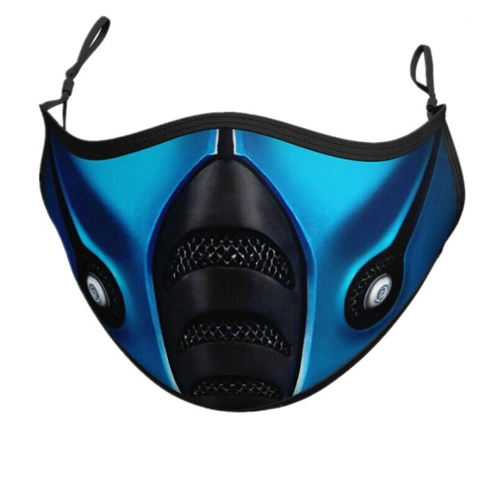 【Nice Day Toy Findings Store】Mortal Kombat Ninja Game Scorpion Hanzo Hasashi Noob Saibot Subzero Cosplay Face Mask Dustproof Adult Masks