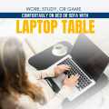 Portable Wooden Laptop Table for Bed – Foldable Computer Desk with Adjustable Legs – Multipurpose Table for Study, Work, Gaming, Eating & Home Use – Lightweight, Sturdy & Space-Saving Design for Kids & Adults. 