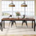 Rectangular Dining Table, 78 inch Long Kitchen Table for 6-8 People. 