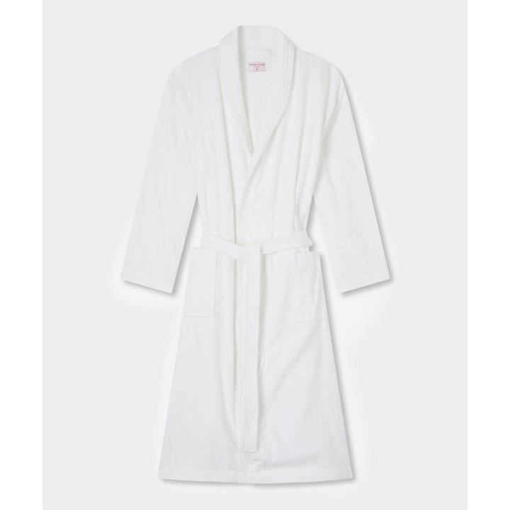 Bathrobe Men/,Women 100% Ringspun Cotton - WHITE